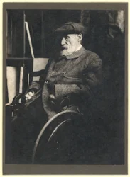 Auguste Renoir (1841-1919) en fauteuil roulant